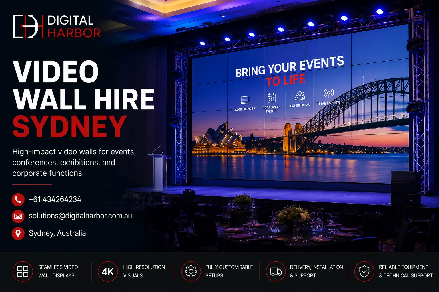 Video Wall Hire Sydney
